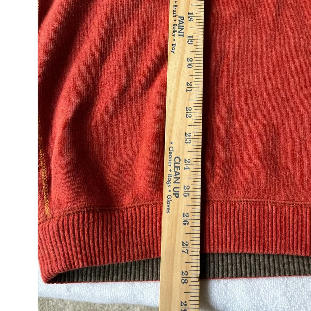 Tommy Bahama Men's Orange V-Neck Long Sleeve‎ Cotton Sweater Size L Fall